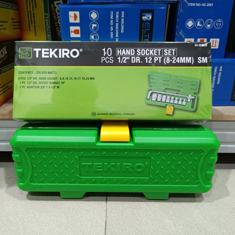 Kunci Sok Set Tekiro 8-24Mm 10Pcs / Kunci Sok Set Tekiro 10Pcs Kunci Sok Tekiro Box Plastik