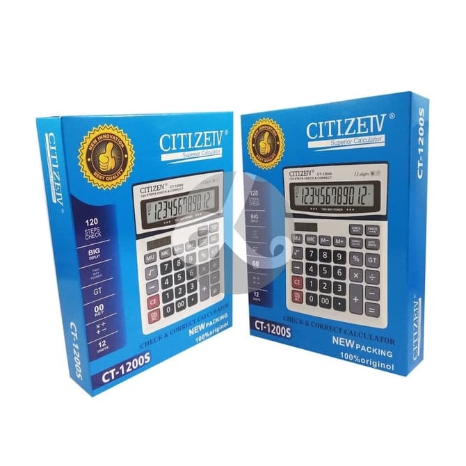 

Calculator Kalkulator CITIZEIV CT-1200S 1200 S Superior 12 Digits