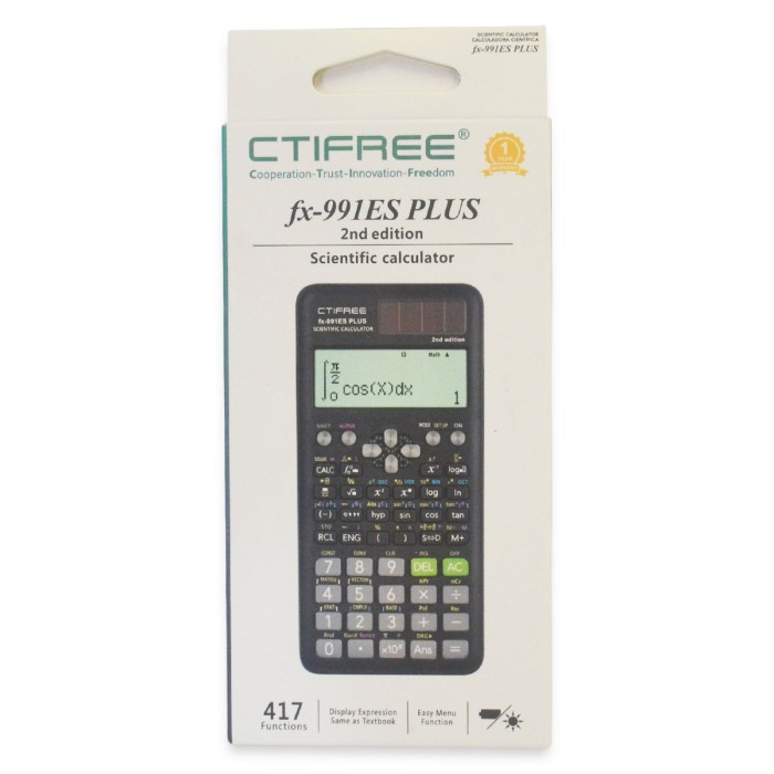 

Kalkulator Ctifree FX-991ES Plus Kalkulator Scientific