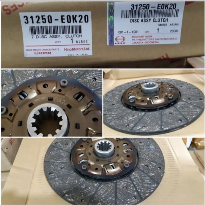 plat kopling hino rk8j original - disc clutch hino rkz original tokolarisjaya