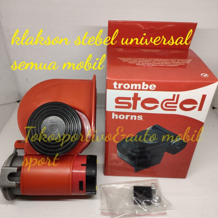 klakson stebel Nautilus 12v merah stebel mobil universal star