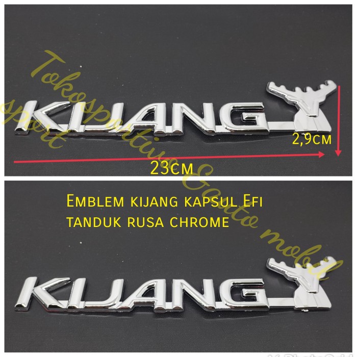 Emblem logo stiker Lambang Toyota kijang kapsul Efi tanduk rusa chrome star