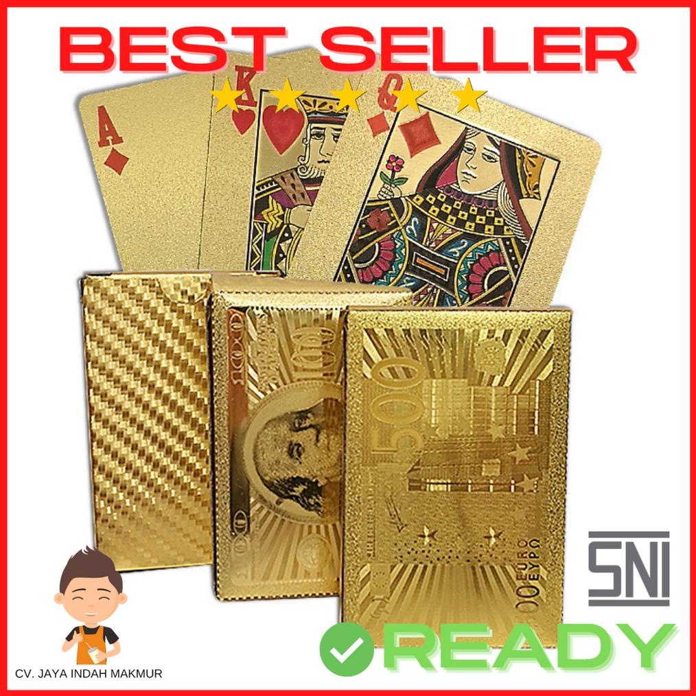 Original Kartu Remi Waterproof Kartu Poker Premium Kartu Remi Plastik Anti Air Kartu Remi Mika Kartu