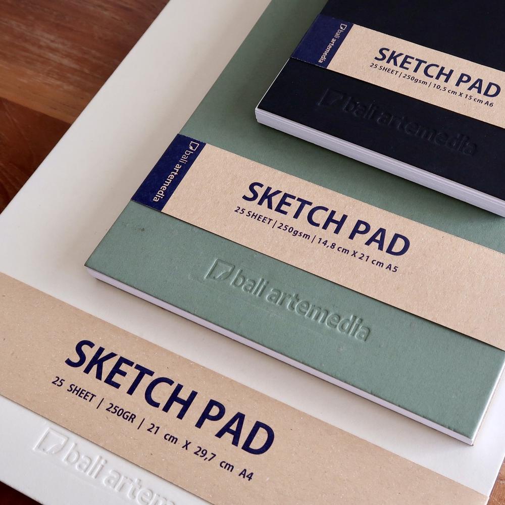 

Original Sketch Pad Bali Artemedia A6 / A5 / A4 / Sketchbook Drawing Pad Spiral Promo Termurah