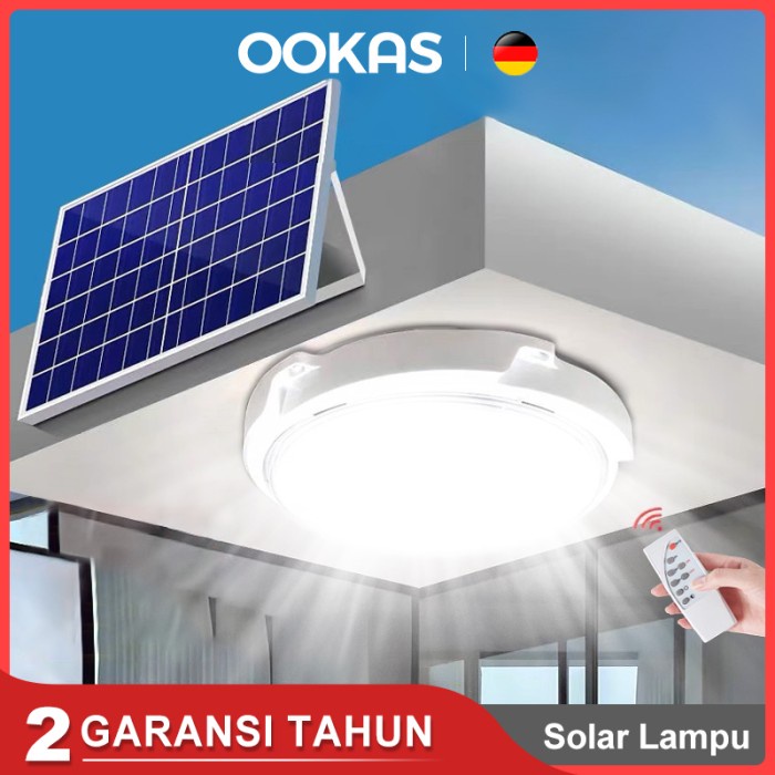 Promo Ookas Solar Ceiling Lampu Surya Lampu Plafon Solar Ceiling