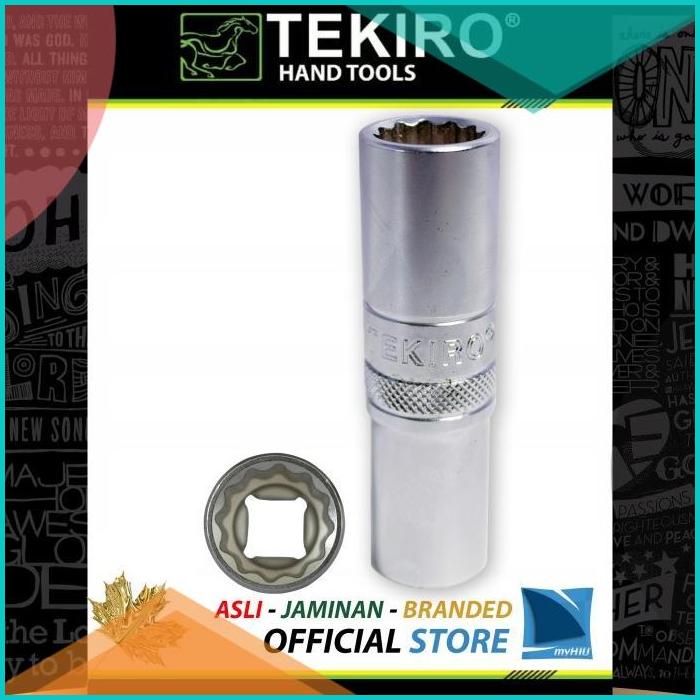 Kunci Sok 22 mm PANJANG Stang 1/2" inch 12 PT Deep Wall Sock TEKIRO 2