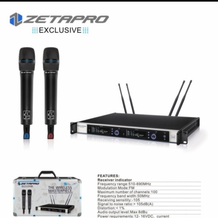 Mic wireless zetapro exclusive original