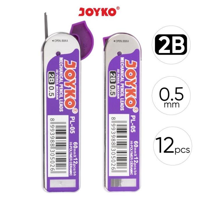 

Joyko Pencil Lead / Isi Pensil Mekanik Pl-05 / 2B / 0.5 Mm Kode 625