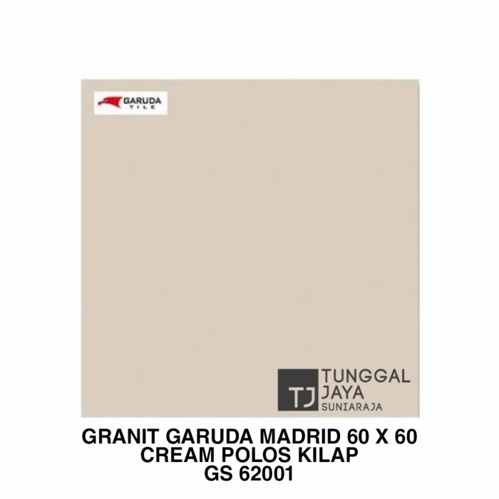 Granit Garuda Madrid 60x60 (4kpg/box, 1.44mt) / Granit Lantai