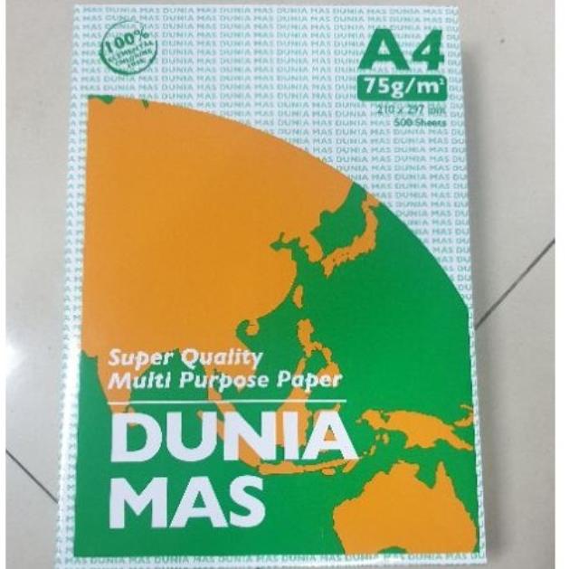 

Kertas Hvs A4 75 Gsm Dunia Mas Kode 451