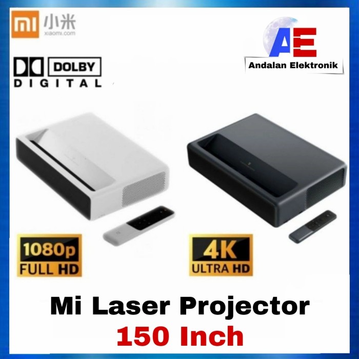 XIAOMI LASER PROJECTOR 4K 150 INCH 5000 LUMENS FULL HD PROYEKTOR