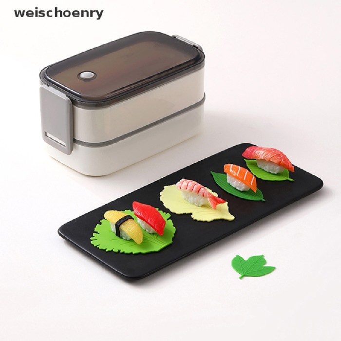 

TERLARIS Weis 1set Daun Bento Dish Cup Pemisah Bekal Sushi