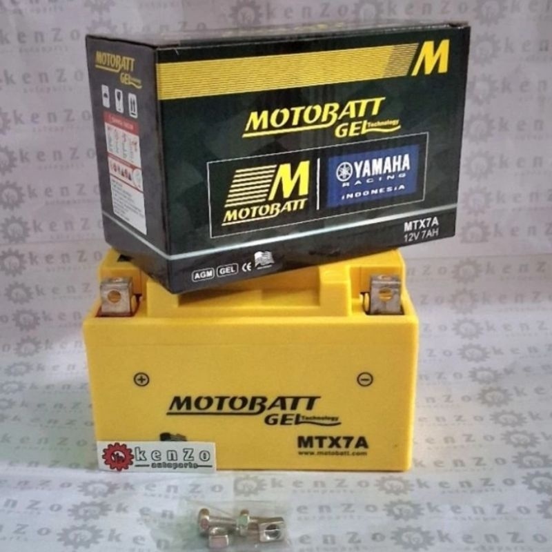 Aki Motor Motobatt Mtx7A // Aki Motor Ninja Karbu, Pulsar Ns 200, Bandid 400 Dll