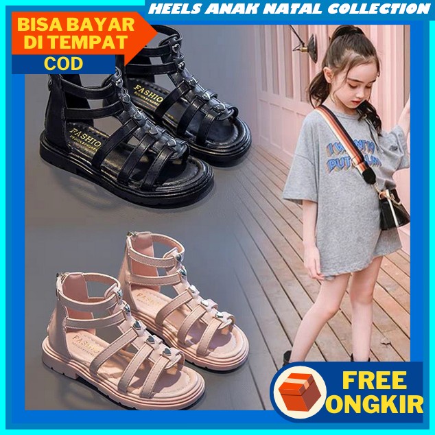 Sepatu Hak Tinggi Ank Prempuan Korean Jelly Sendal Jigjit Heelsperempuan Sandal Anak Perempuan Impor
