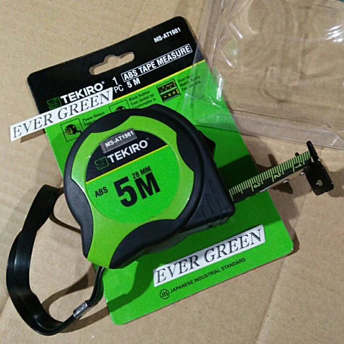 Ready Meteran 5 Meter Tekiro - Roll Meter Abs Lapis Karet - Heavy Duty Class Terbaik