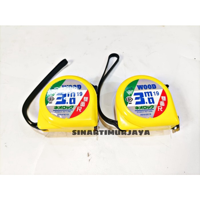 New Meteran 3 Meter Wood Taiwan Measure Tape Original Ori