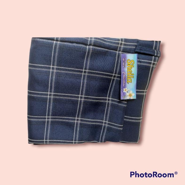 Update - ROK TARTAN KOTAK REMPEL/ROK MUSLIMAH PANJANG 