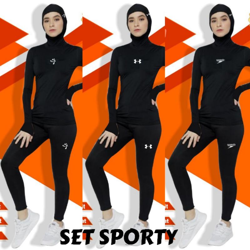 paket pakaian olahraga muslimah pakaian renang pakaian dalam wanita baju senam topi renang