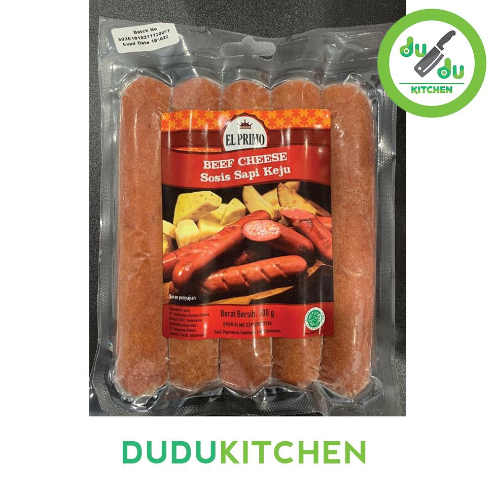 

TOP TRENDING (DUDU KITCHEN) EL PRIMO BEEF CHEESE - SOSIS SAPI KEJU SAUSAGE 500GR PRODUK TERLARIS BULAN INI
