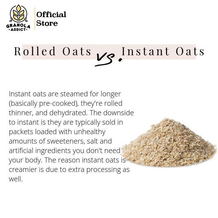 

NEW ARRIVAL GRANOLA ADDICT - PAKET ISI 2 ROLLED OAT / GANDUM UTUH / GANDUM KASAR 1KG NOVEMBER CERIA UNTUK ANDA