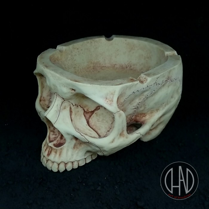 asbak tengkorak handmade