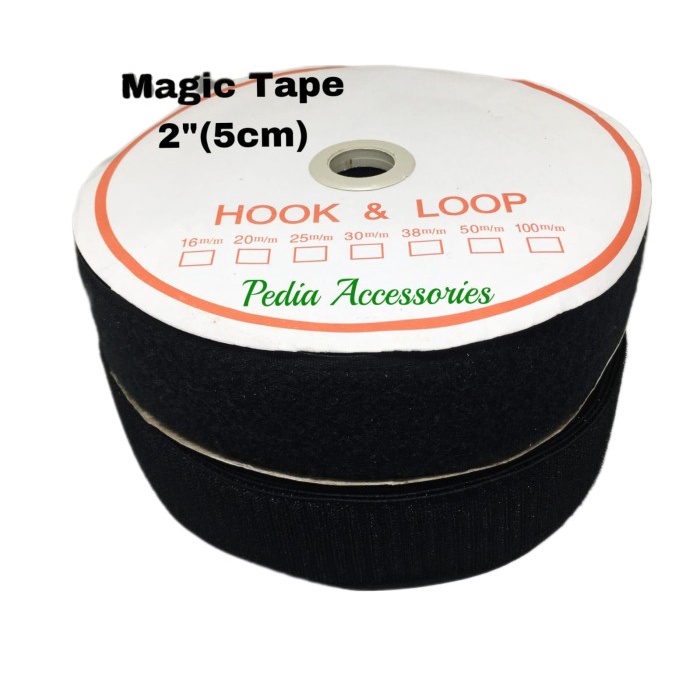 

Promo Magic Tape/ Velcro Strap Pengikat Serba Guna 2Inch 5Cm ( 1 Set ) Hitam