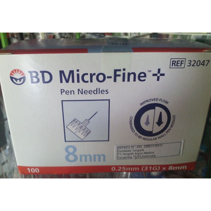 

Termurah Bd Micro-Fine 0.25 Mm 31 G X 8 Mm / Pen Needles _.