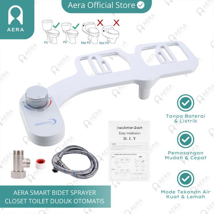 AERA Bidet Shower Sprayer Closet Toilet Duduk Otomatis | Bidet Sprayer