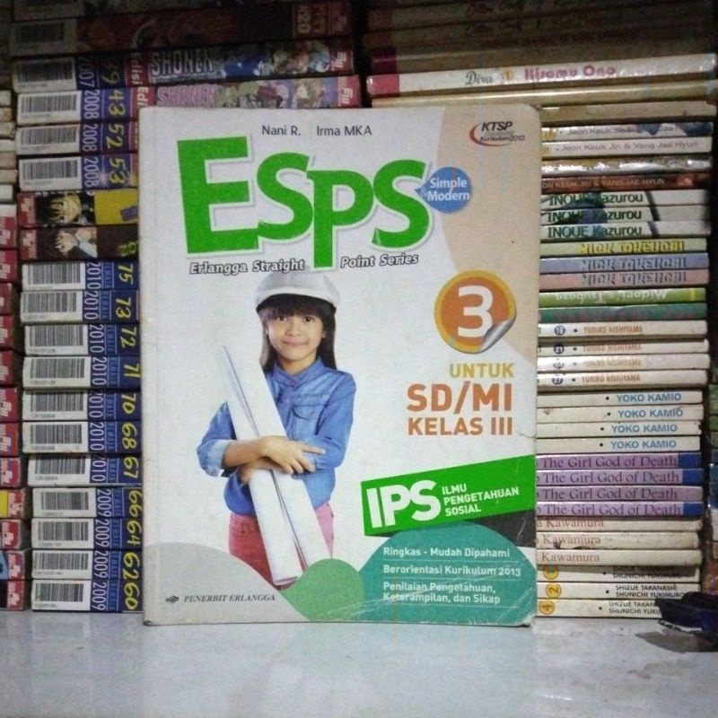 Buku ESPS IPS 3 SD MI Kls VI KTSP 2013 Erlangga Original Bekas