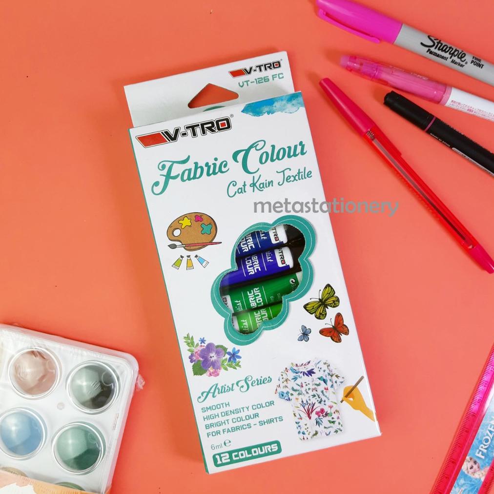 

Flash Sale Cat Kain Textile / Fabric Colour Vitro 12 warna ,.