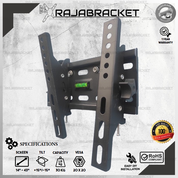 BRACKET TV 43 40 32 24 17 INCH, BRAKET TV SAMSUNG 17 - 43 INCH PREMIUM