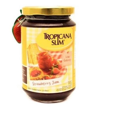 

Selai Strawberry | Tropicana Slim Strawberry Jam Low Calorine 375