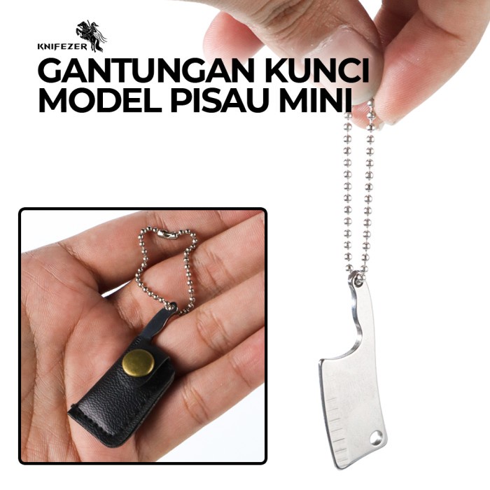 KNIFEZER Cutter Model Golok Pisau Mini Kecil Stainless Steel Antik