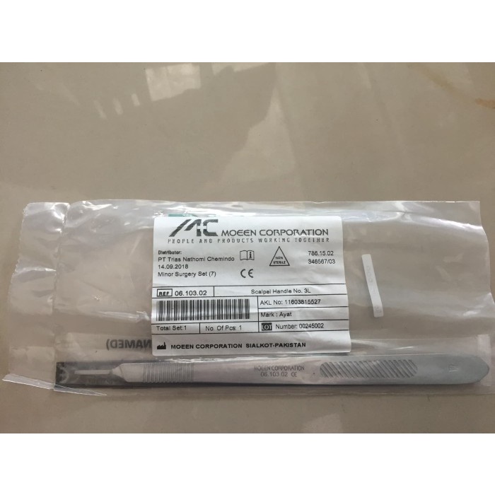SCALPEL HANDLE NO. 3L -MCT
