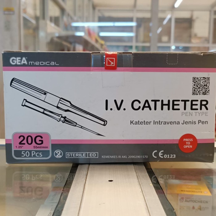 JM- IV Catheter 20 G Gea Abocath 20 G Gea jarum infus
