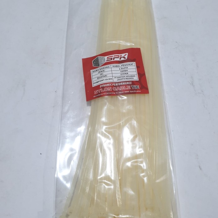 

1 bungkus kabel tis kabel ties pengikat kabel 25 cm bening mahendra11shops