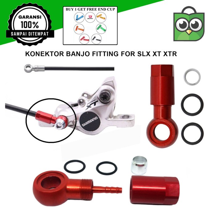 Sambugan Konektor Banjo Selang Rem Hidrolik Sepeda Shimano SLX XT XTR