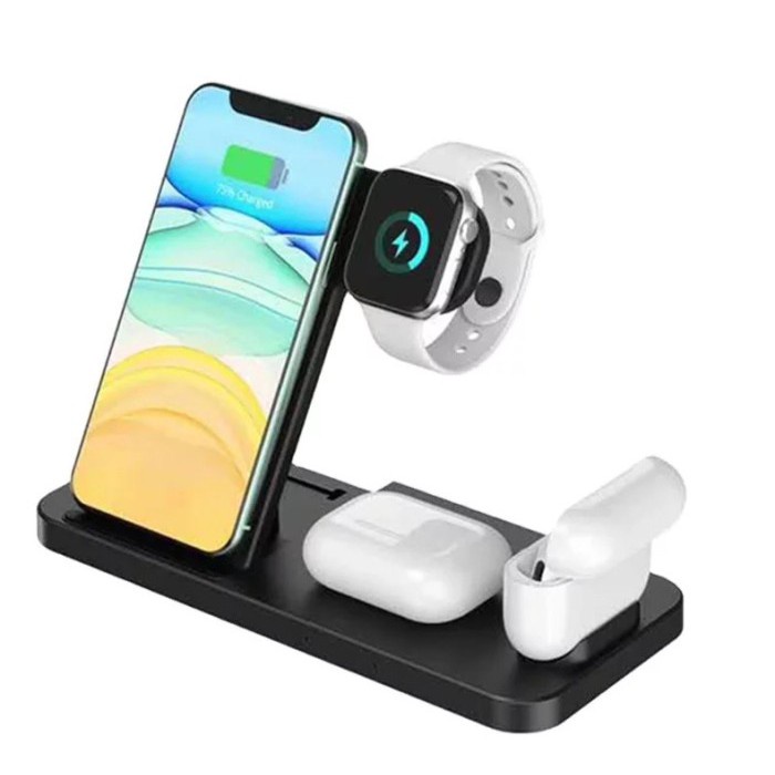 Charger Wireless 15W Fast Charging Do Station Fast Charging Stand 4In1