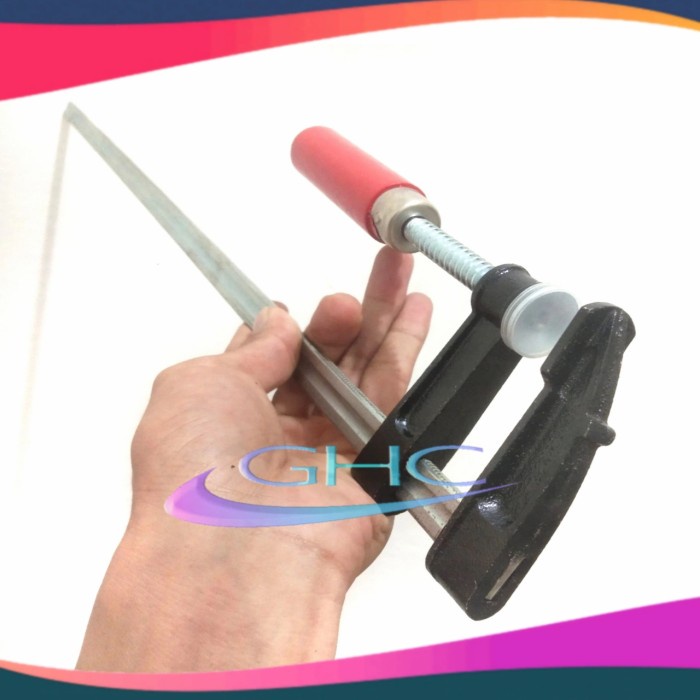 (GHC) CLAMP F KAYU SIZE 60 CM ALAT PENJEPIT PRESS KLEM KAYU 60 CM