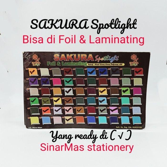 

TERLARIS - KERTAS COVER JILID FOIL SAKURA / KERTAS SPOTLIGHT FOIL & LAMINATING