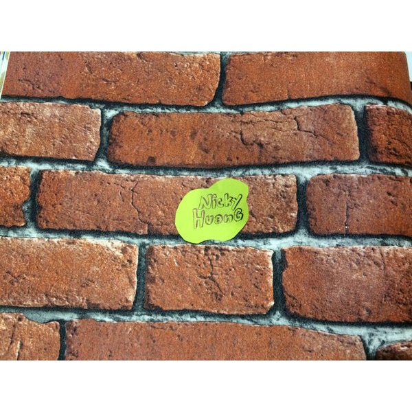 Grosir Wallpaper Bata Merah