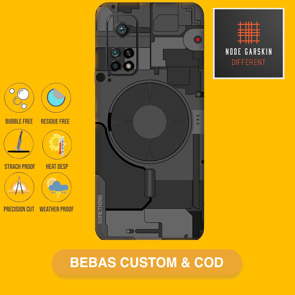 Garskin Skin Vinyl xiaomi MI 10T mi10t pro - Bisa Custom - something dark Case Sticker Protector