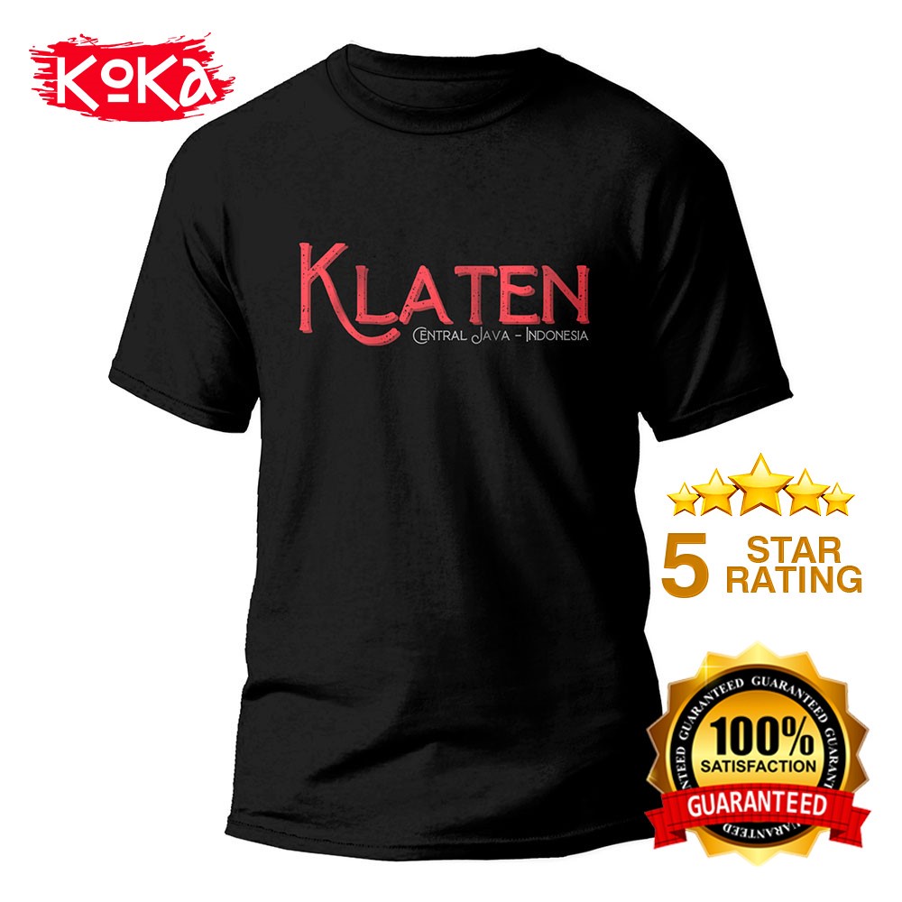 T-Shirt Distro Premium - KLATEN - Kaos Khas Klaten - KLN1