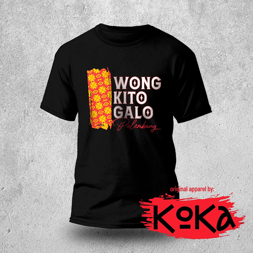 T-Shirt Distro Premium - WONG KITO GALO - Kaos Khas Palembang - PLB2
