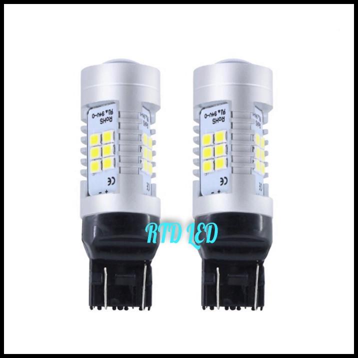GRATIS ONGKIR LAMPU REM T20 STOP LED T20 12~24 VOLT 21 SMD LENSA R/W R170 