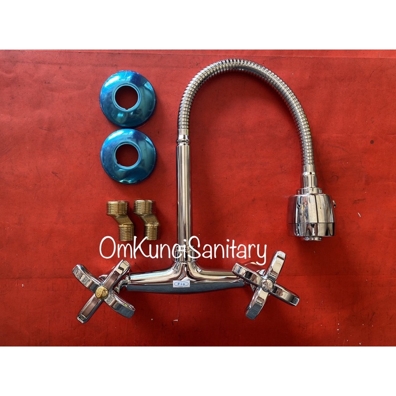 Kran Angsa Sink Flexible Keran Air Cuci Piring Panas Dingin Fiorentino