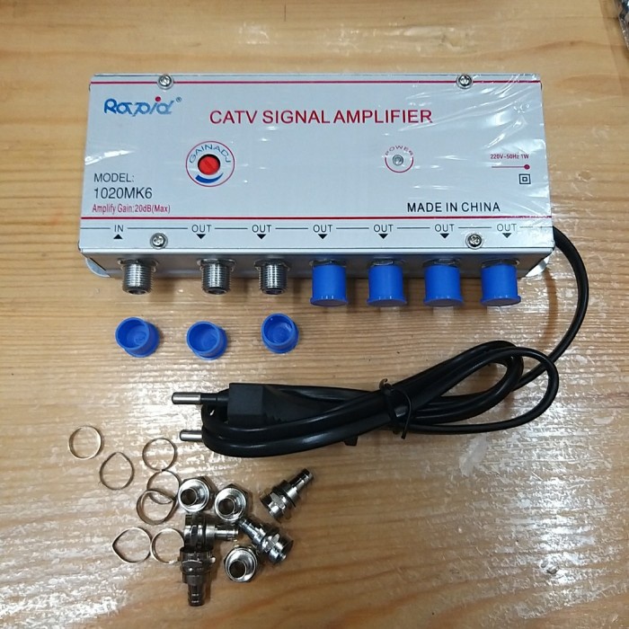 CATV /PENGUAT ANTENA TV/SPLITER TV/BOOSTER TV 6 WAY