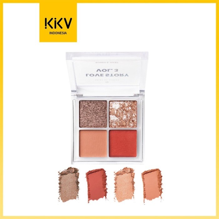 KKV - SAINT BY SANDRA QUADRA EYESHADOW PALETTE - VOL. 2 ROMEO & JULIET
