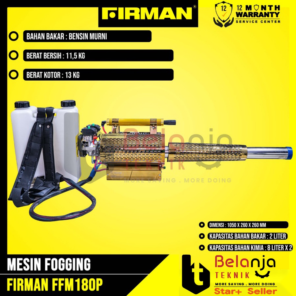 Firman Fogging Bensin Ffm 180P Mesin Gan Nyamuk Ffm180P