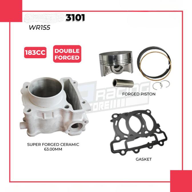 BLOCK + PISTON BRT YAMAHA WR 155 - PAKET BORE UP 185CC